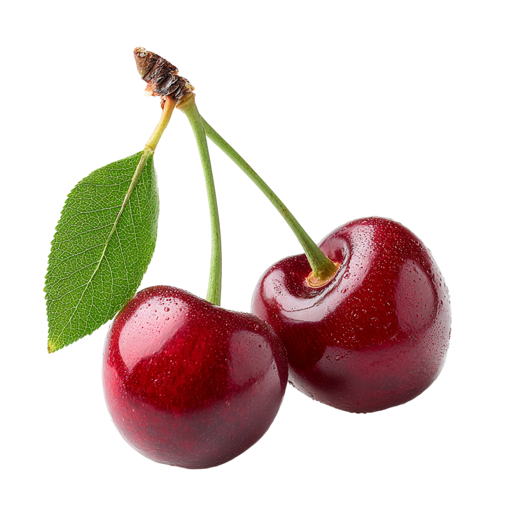 Cherries On Stems Vinyl Car Decal Sticker – Waterproof & UV-Resistant 3.4133333333333336"
