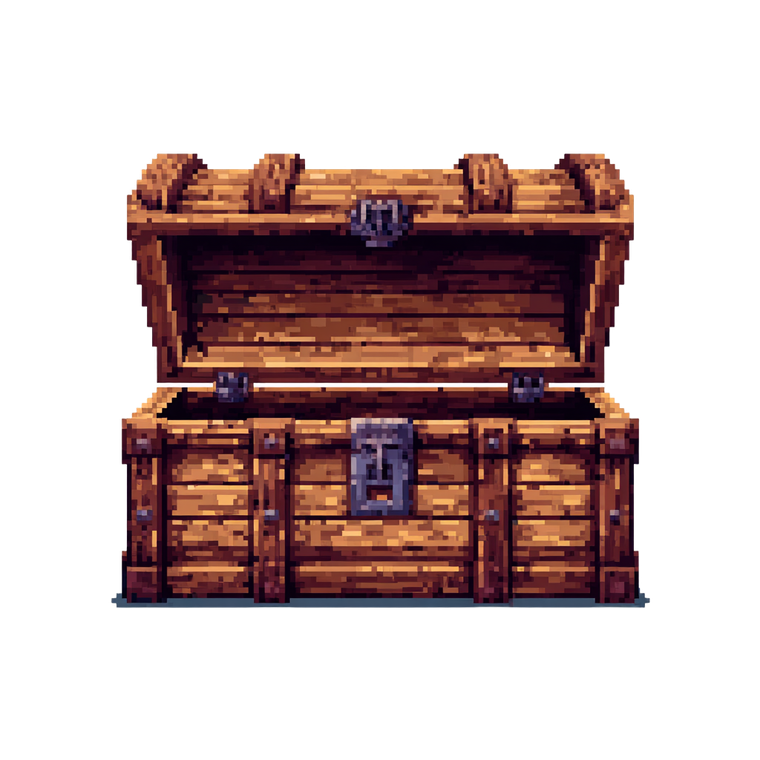 Wooden Treasure Chest V3 Vinyl Car Decal Sticker – Waterproof & UV-Resistant 3.4133333333333336"
