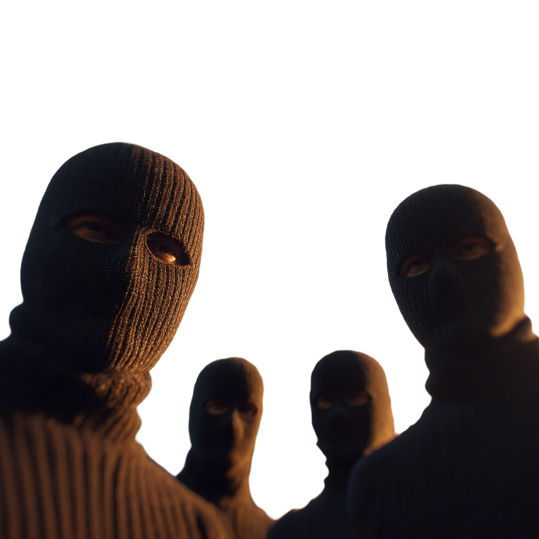 Masked Robbers Eiffel Vinyl Car Decal Sticker – Waterproof & UV-Resistant 6.826666666666667"