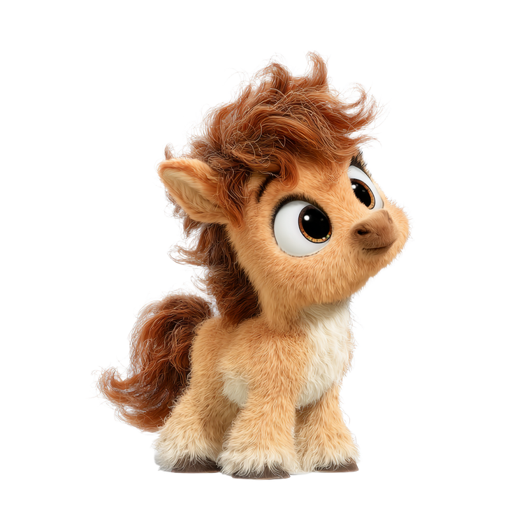 Cute Pixar Pony Vinyl Car Decal Sticker – Waterproof & UV-Resistant 3.4133333333333336"