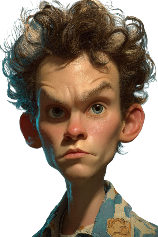 Caricature Baby Yelchin Vinyl Car Decal Sticker – Waterproof & UV-Resistant 4.4