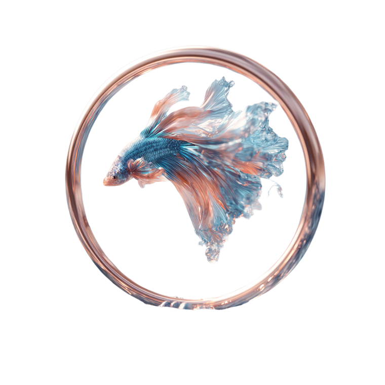 Magical Fish Ring Vinyl Car Decal Sticker – Waterproof & UV-Resistant 3.4133333333333336"