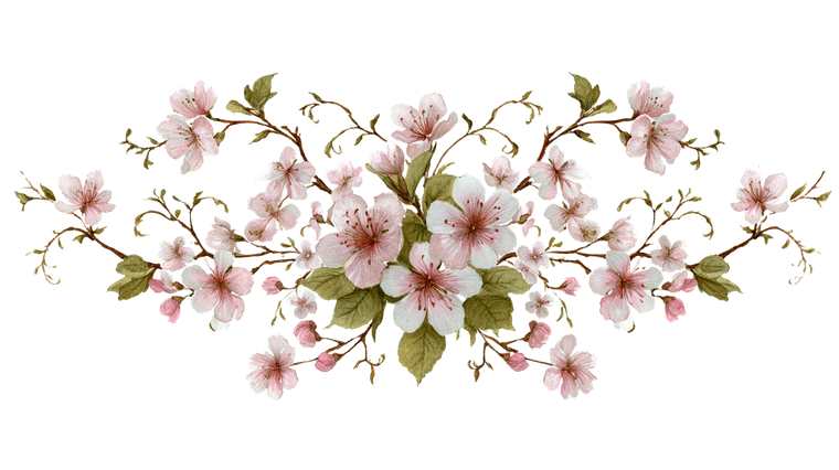 Cherry Blossom Illustration V4 Vinyl Car Decal Sticker – Waterproof & UV-Resistant 5.4