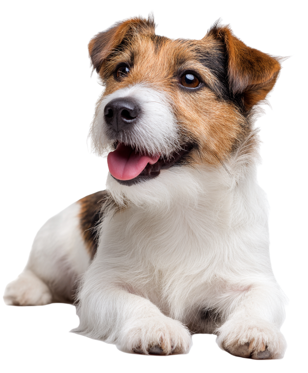 Terrier Dog Smiling Vinyl Car Decal Sticker – Waterproof & UV-Resistant 4.0"