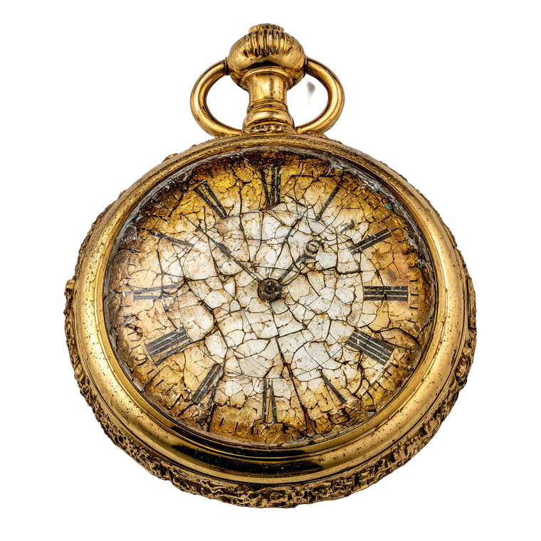 Medieval Golden Watch Vinyl Car Decal Sticker – Waterproof & UV-Resistant 3.4133333333333336"