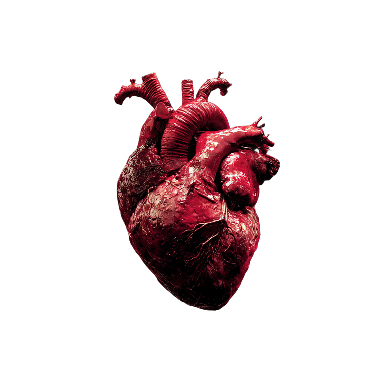 Anatomic Heart Vinyl Car Decal Sticker – Waterproof & UV-Resistant 6.826666666666667"