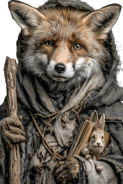 Reynaert The Fox Vinyl Car Decal Sticker – Waterproof & UV-Resistant 8.96"