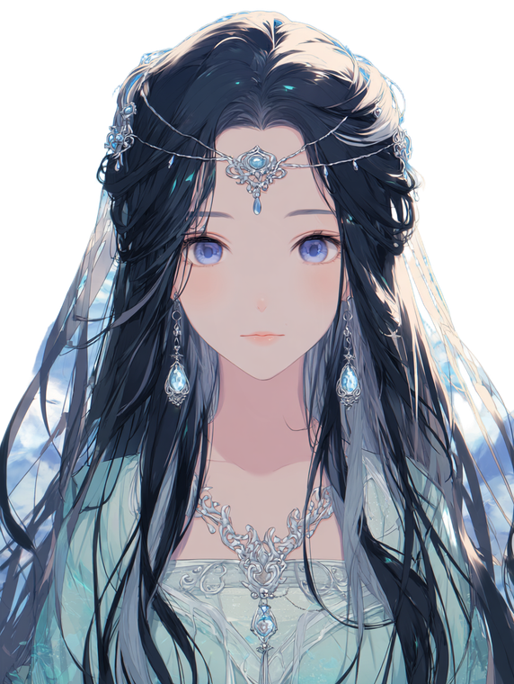 Anime Hanfu Girl V12 Vinyl Car Decal Sticker – Waterproof & UV-Resistant 4.1066666666666665"