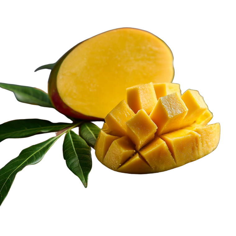 Bitten Mango Slice Vinyl Car Decal Sticker – Waterproof & UV-Resistant 6.826666666666667"