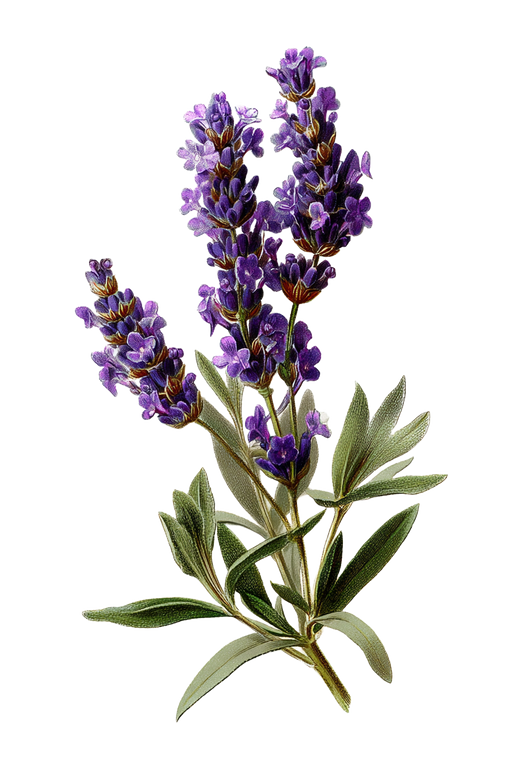 Victorian Lavender Illustration Vinyl Car Decal Sticker – Waterproof & UV-Resistant 4.4
