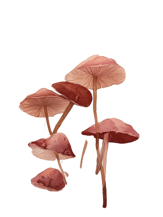 Fantasy Mushrooms V2 Vinyl Car Decal Sticker – Waterproof & UV-Resistant 4.1066666666666665"