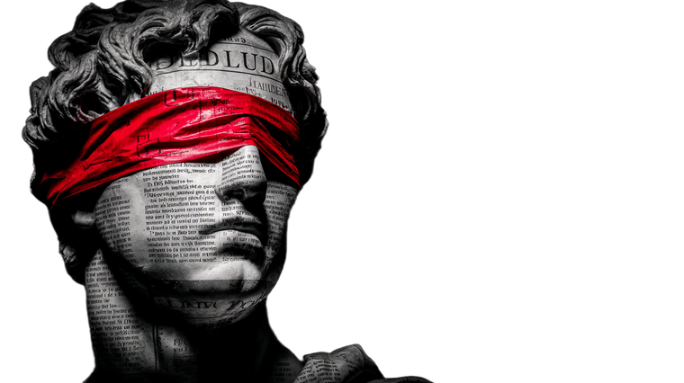 Blindfolded Marble Bust Vinyl Car Decal Sticker – Waterproof & UV-Resistant 5.4