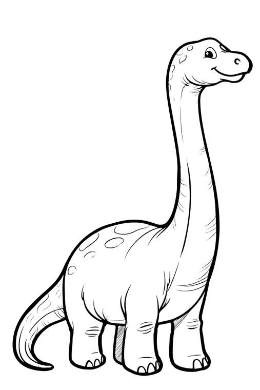 Cute Brachiosaurus Illustration Vinyl Car Decal Sticker – Waterproof & UV-Resistant 4.4