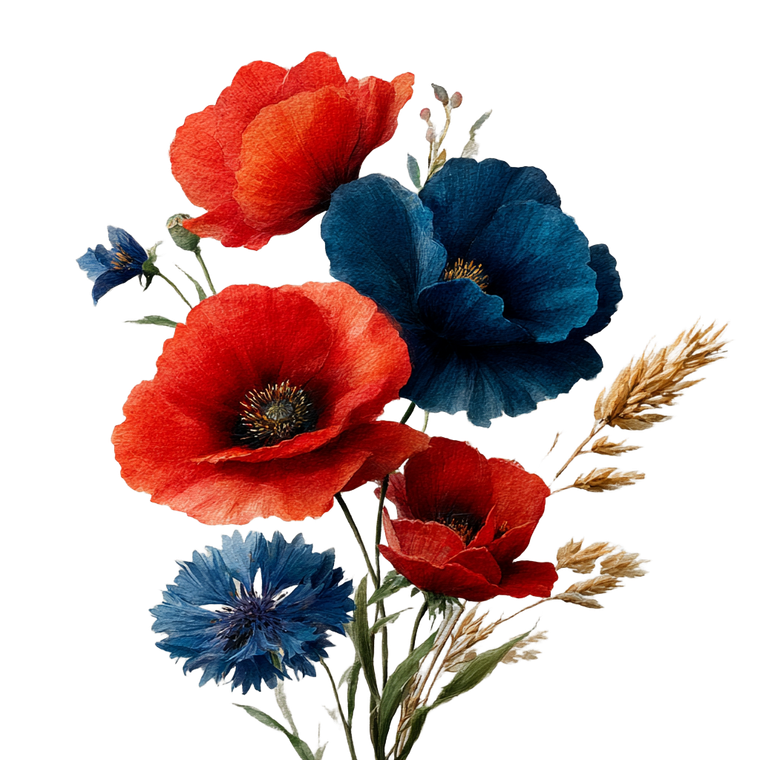 Wildflower Bouquet Watercolor V2 Vinyl Car Decal Sticker – Waterproof & UV-Resistant 6.826666666666667"