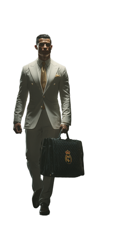 Ronaldo With Knight Vinyl Car Decal Sticker – Waterproof & UV-Resistant 4.8533333333333335"