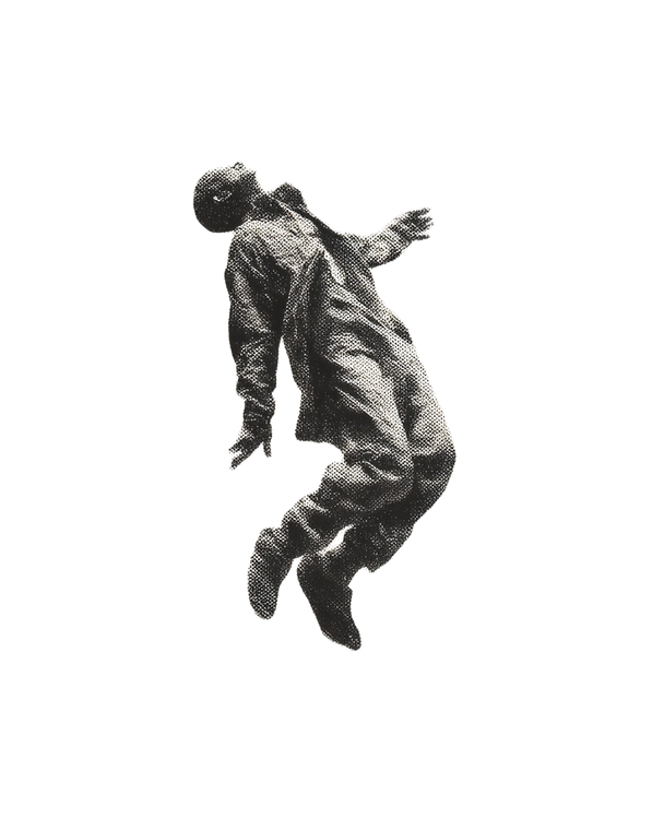 Levitating Human Figure Vinyl Car Decal Sticker – Waterproof & UV-Resistant 4.0"