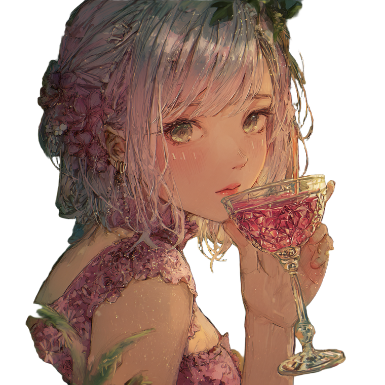 Fairy Girls Drinking Vinyl Car Decal Sticker – Waterproof & UV-Resistant 6.826666666666667"