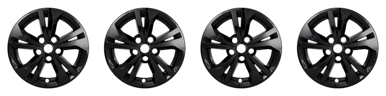 4x Upgrade with 16" Gloss Black Wheel Skins for Nissan Sentra | Set of 4