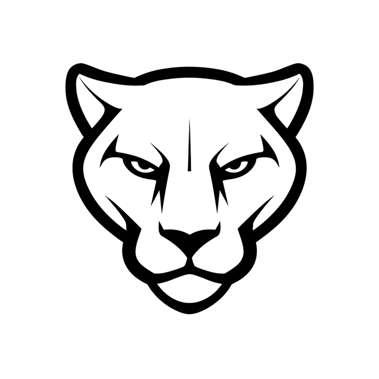 Panther Mascot Illustration Vinyl Car Decal Sticker – Waterproof & UV-Resistant 3.4133333333333336"
