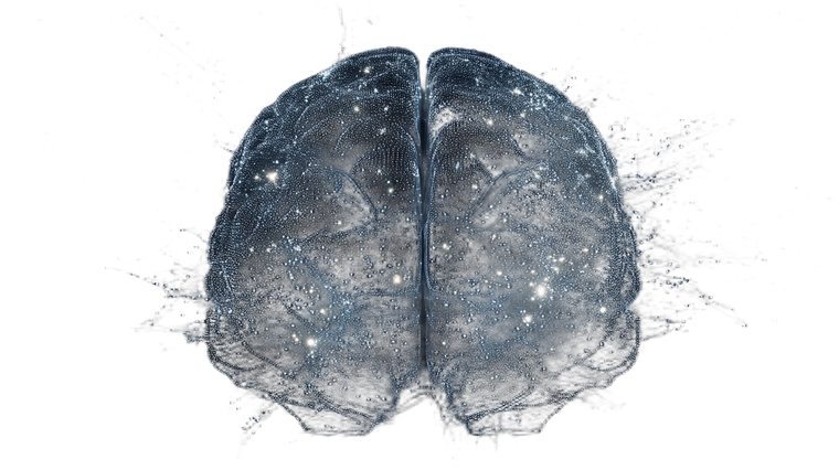 Stellar Constellation Brain Vinyl Car Decal Sticker – Waterproof & UV-Resistant 2.72"