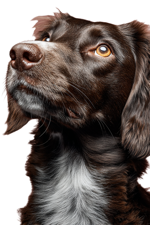 Joyful Dog Profile Vinyl Car Decal Sticker – Waterproof & UV-Resistant 8.96"