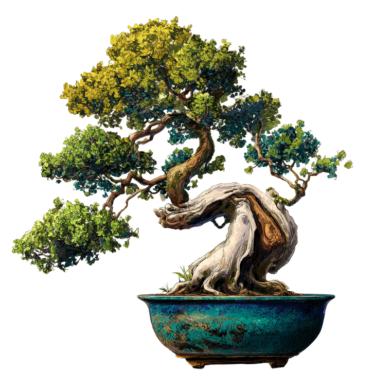 Artistic Bonsai Vinyl Car Decal Sticker – Waterproof & UV-Resistant 6.826666666666667"
