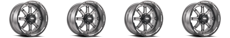 4x Maximize your Toyota Tundra's Style with Grid Wheels | Matte Anthracite Finish, Single, 17x9 Wheel