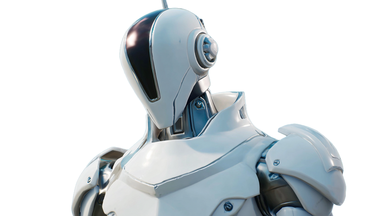 White Plastic Robot Vinyl Car Decal Sticker – Waterproof & UV-Resistant 5.4