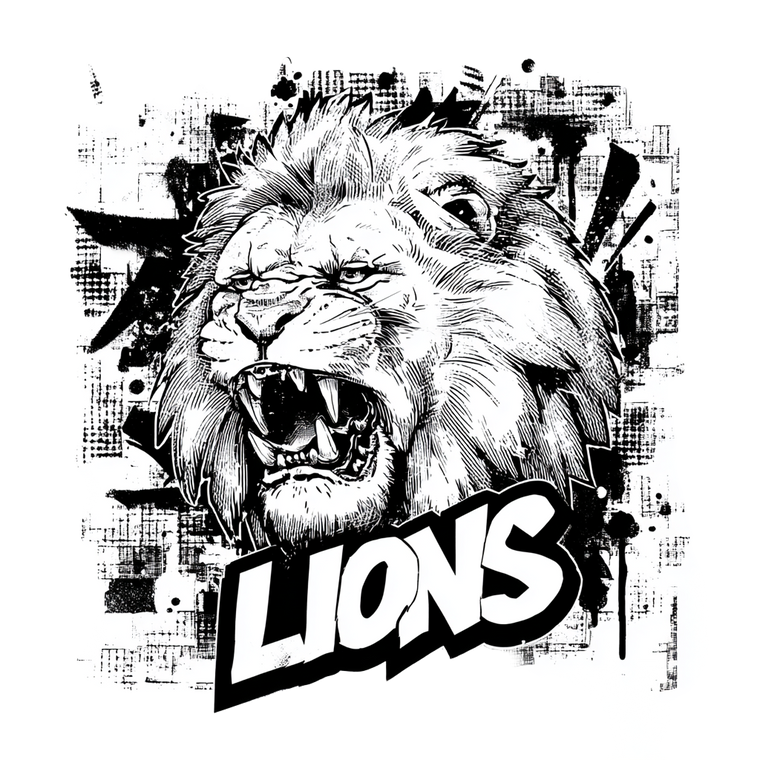 Graffiti Lion Head V2 Vinyl Car Decal Sticker – Waterproof & UV-Resistant 3.4133333333333336"