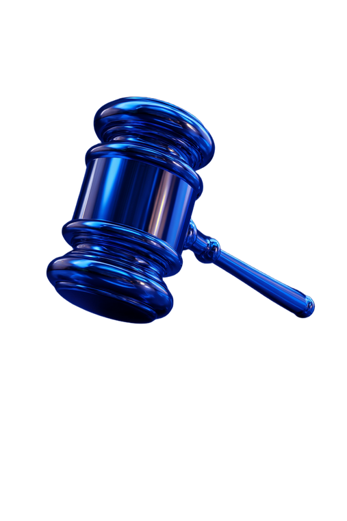 Blue Judge Hammer Vinyl Car Decal Sticker – Waterproof & UV-Resistant 4.4