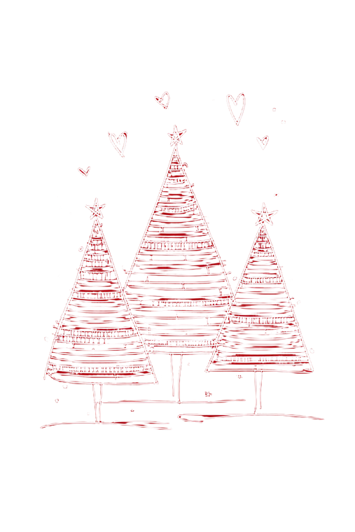 Christmas Tree Illustration V11 Vinyl Car Decal Sticker – Waterproof & UV-Resistant 4.4