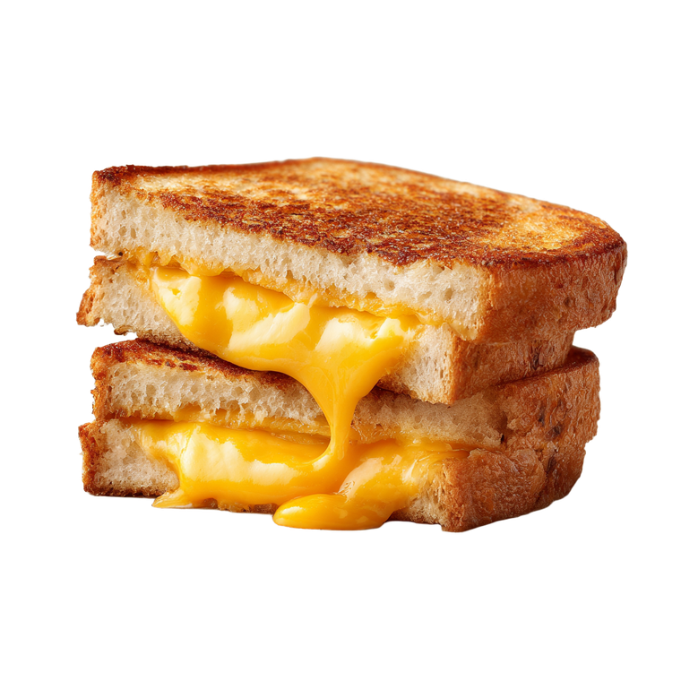 Grilled Cheese Sandwich V2 Vinyl Car Decal Sticker – Waterproof & UV-Resistant 3.4133333333333336"