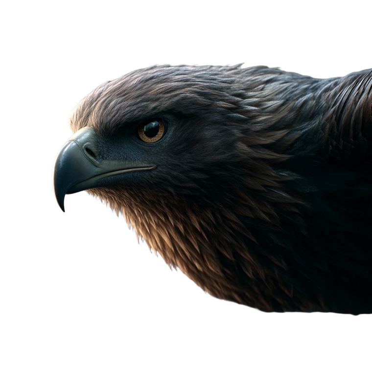 Black Eagle Flight Vinyl Car Decal Sticker – Waterproof & UV-Resistant 6.826666666666667"
