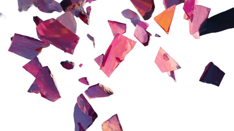 Shattering Glass Vinyl Car Decal Sticker – Waterproof & UV-Resistant 5.4