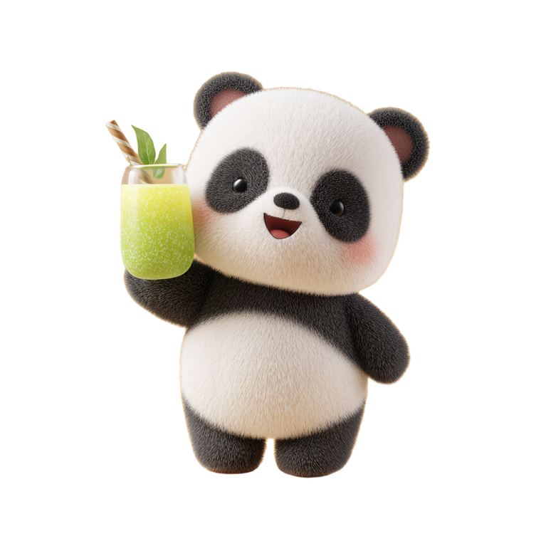 Kawaii Panda Soda Vinyl Car Decal Sticker – Waterproof & UV-Resistant 3.4133333333333336"