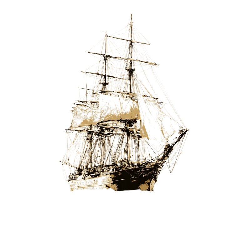 Sailing Ship Side Vinyl Car Decal Sticker – Waterproof & UV-Resistant 3.4133333333333336"