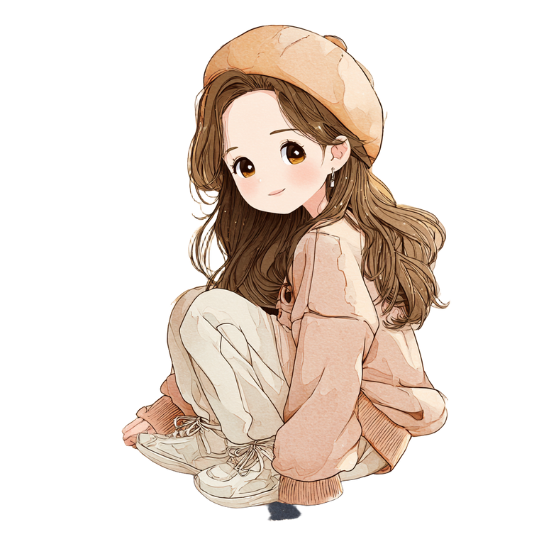 Q版少女 Vinyl Car Decal Sticker – Waterproof & UV-Resistant 3.4133333333333336"