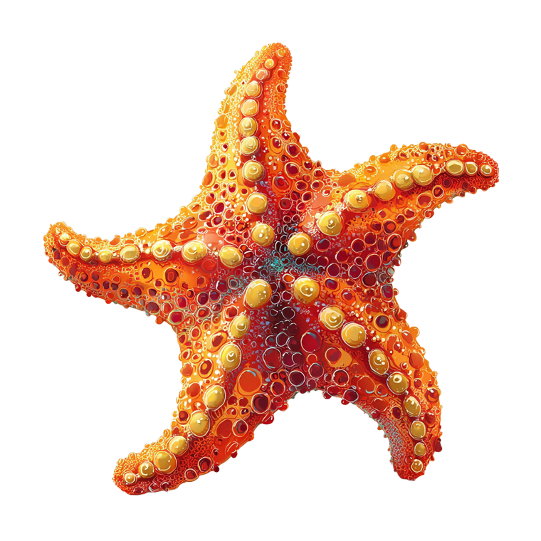 Cartoon Starfish V3 Vinyl Car Decal Sticker – Waterproof & UV-Resistant 3.4133333333333336"