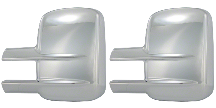 2x Upgrade GMC & Chevy 07-14|Chrome Plated Tow Mirror Cover|Set Of 2