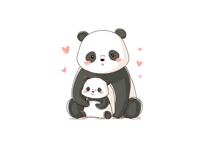 Panda Parent Baby Vinyl Car Decal Sticker – Waterproof & UV-Resistant 2.986666666666667"