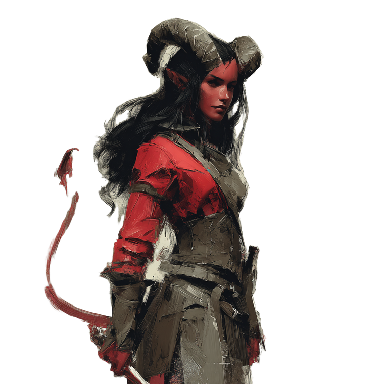 Demonic Warrior Woman Vinyl Car Decal Sticker – Waterproof & UV-Resistant 3.4133333333333336"