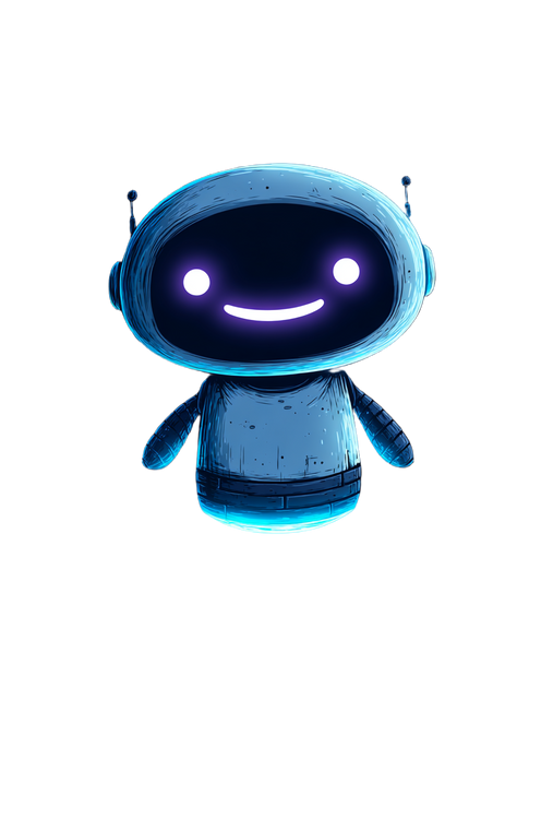 Floating Robot Smile Vinyl Car Decal Sticker – Waterproof & UV-Resistant 4.4