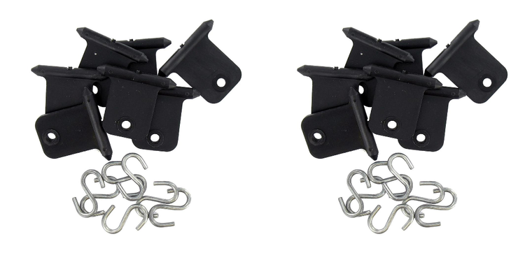 2x Hang Lights & Plants Easily | Valterra Utility Roller Bar Awning Hanger Set - Black