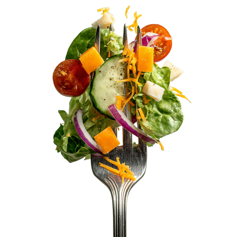 Salad On Fork Vinyl Car Decal Sticker – Waterproof & UV-Resistant 6.826666666666667"