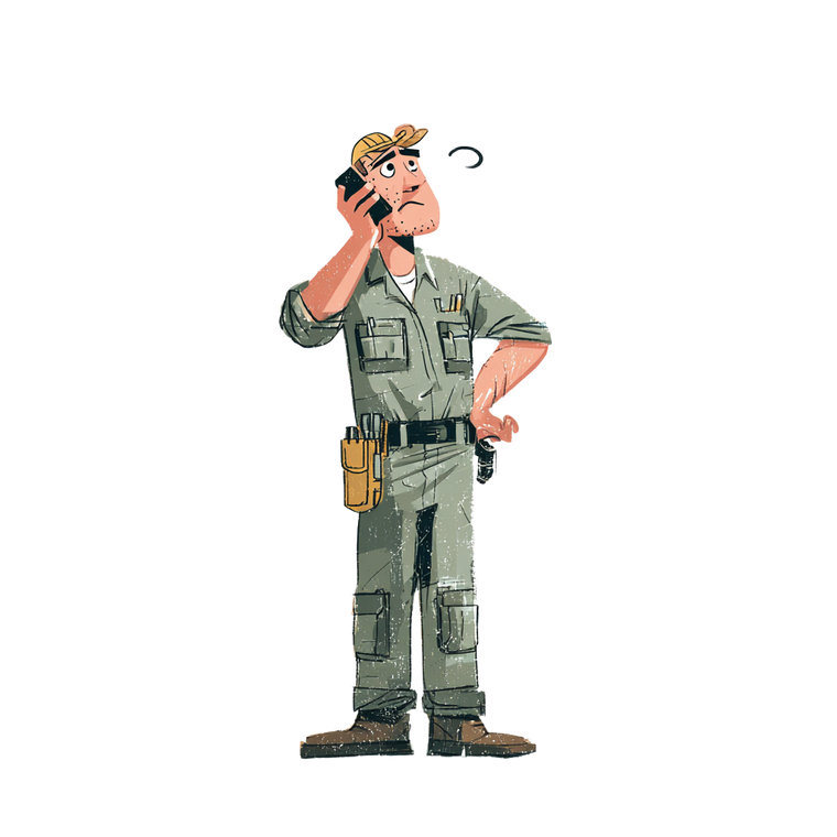 Frustrated Construction Worker Vinyl Car Decal Sticker – Waterproof & UV-Resistant 3.4133333333333336"