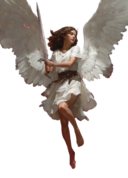 Rising Angel V8 Vinyl Car Decal Sticker – Waterproof & UV-Resistant 8.6