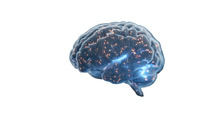 Glowing Digital Brain V7 Vinyl Car Decal Sticker – Waterproof & UV-Resistant 5.4