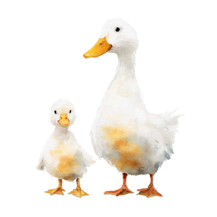 Mother And Duckling Vinyl Car Decal Sticker – Waterproof & UV-Resistant 6.826666666666667"