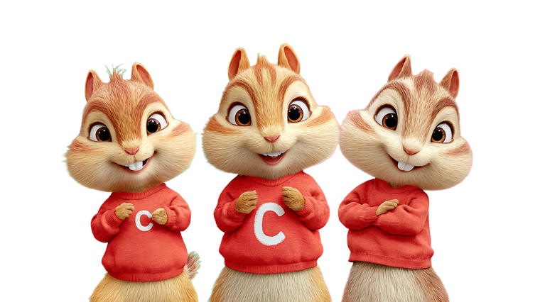 Chipmunks In Red Vinyl Car Decal Sticker – Waterproof & UV-Resistant 2.72"