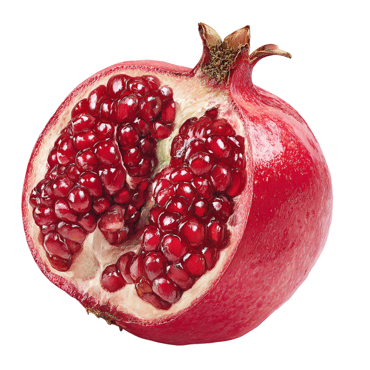 Pomegranate Clipart Vinyl Car Decal Sticker – Waterproof & UV-Resistant 3.4133333333333336"